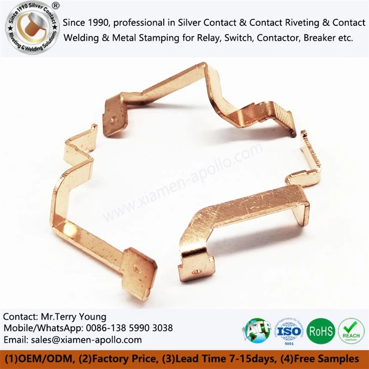 Copper Stamped Components For Electrical Equipments Copper Stamped Components For Electrical Equipments