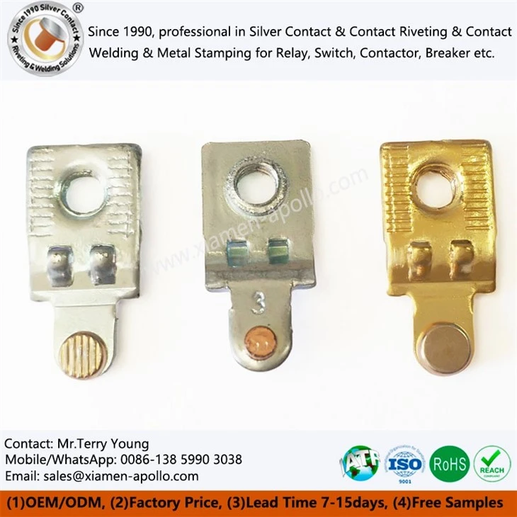 Brass Riveted Static Contact for AC Contactor