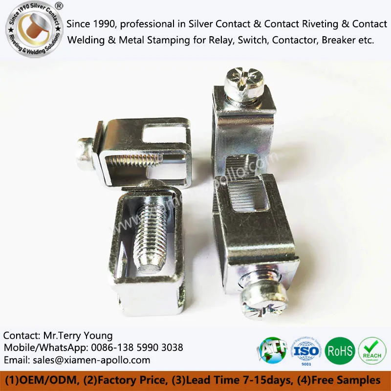 Spaustuko tipo terminalo blokai