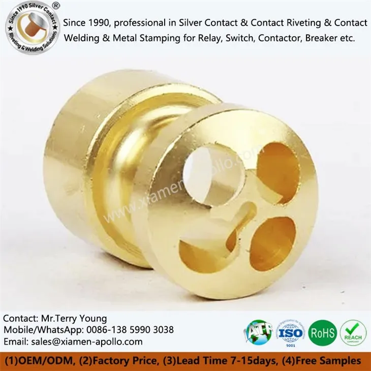 CNC apdirbtos žalvario dalys