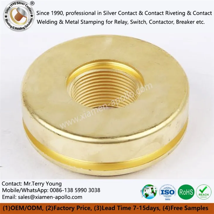 CNC frezavimo žalvario dalys