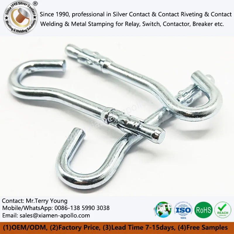 Betono plėtimosi kabliukas