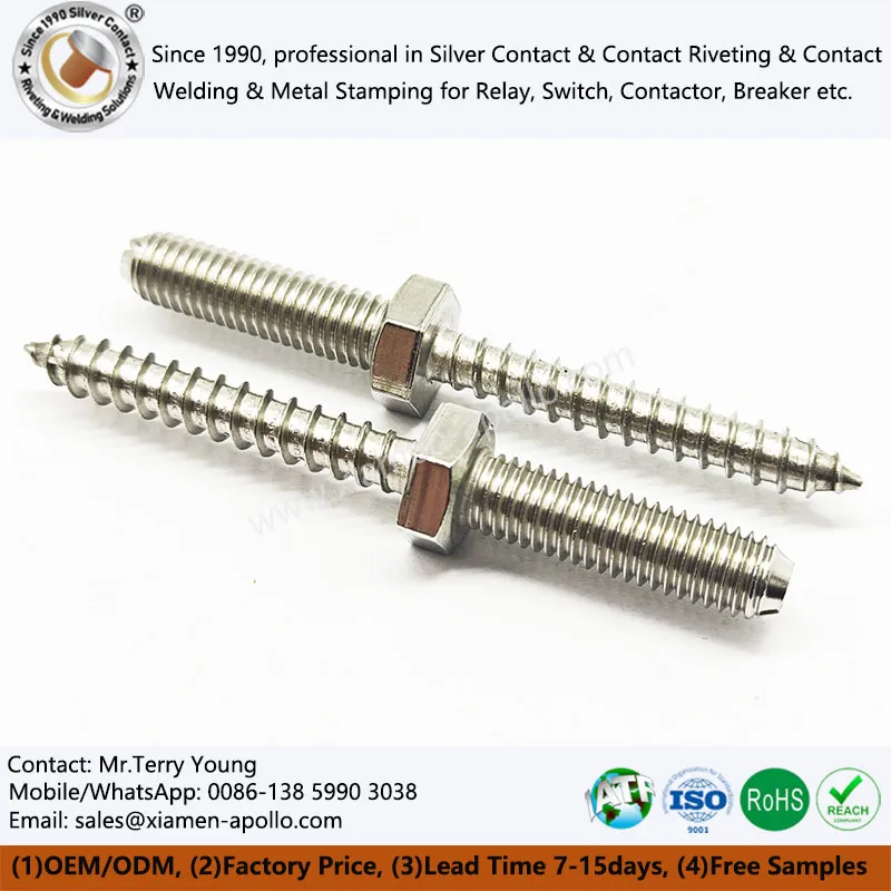 Dvigubo galo tvirtinimo detalė