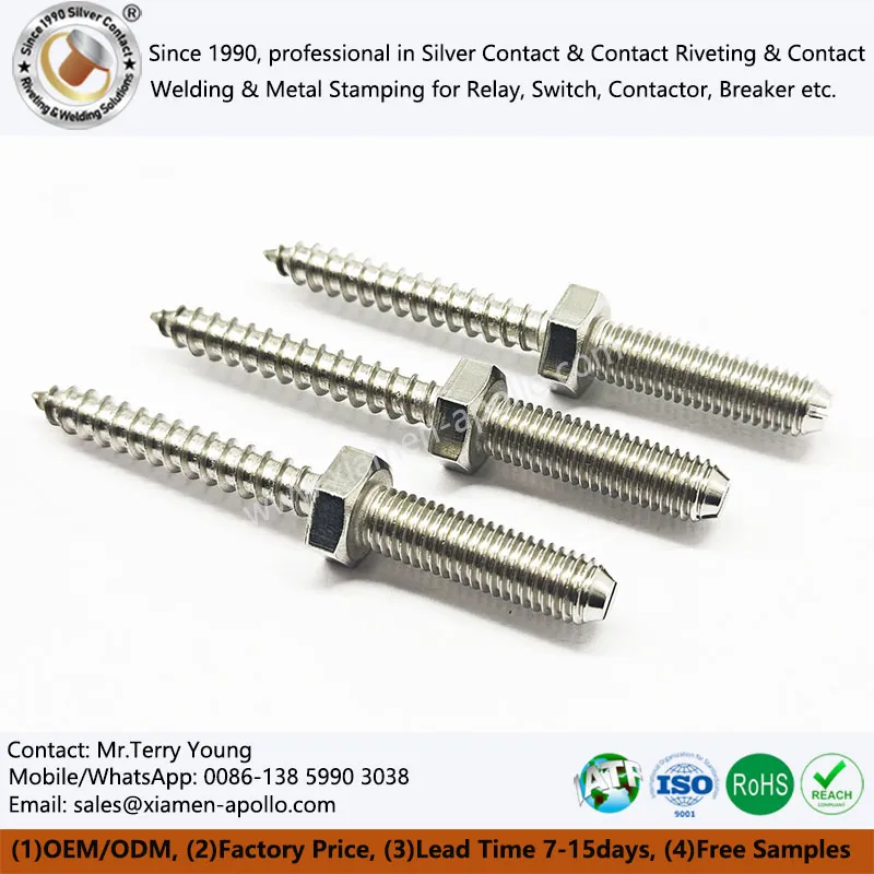 Dviejų galų tvirtinimo detalė