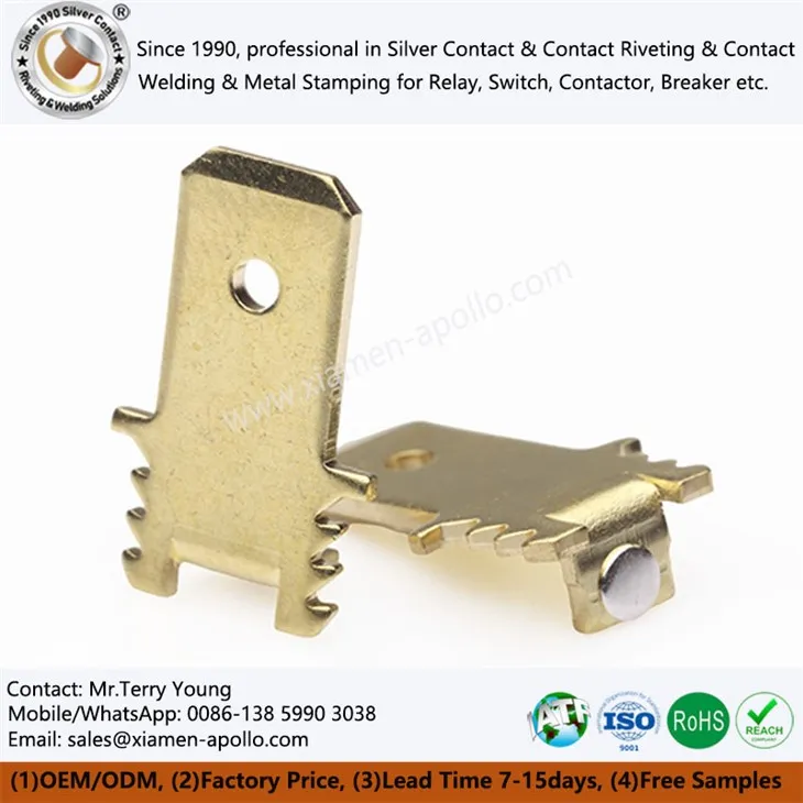 Elektrinis žalvario metalo štampavimas lizdo jungikliui