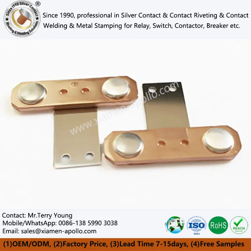 Plokščios bimetalinės kniedės nuolatinės grandies fotoelektros relė