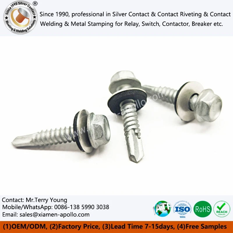 Hex Head Screws with Washers Attached