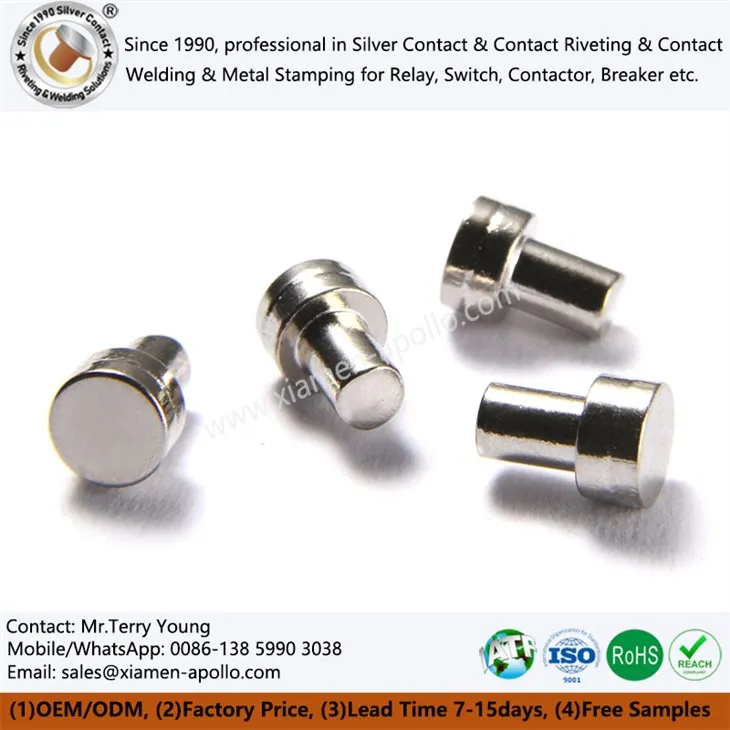 Pramoninės volframo kniedės kontaktams