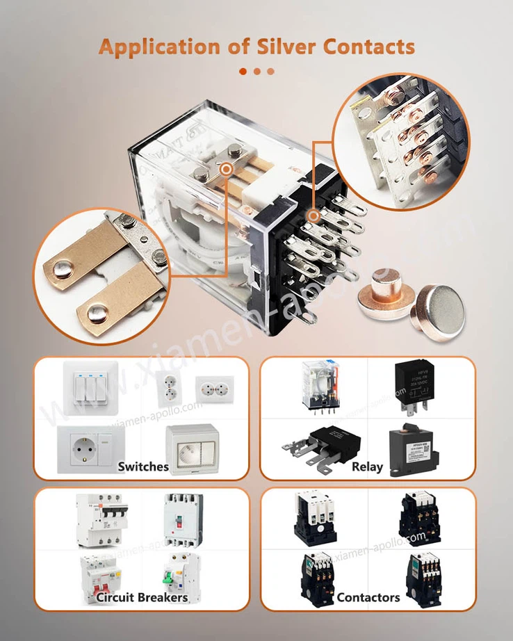 Application of Silver Alloy Electrical Contacts Application of Silver Alloy Electrical Contacts