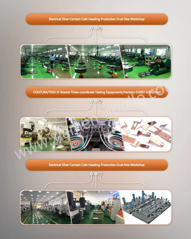 Silver Bimetal Contact Rivets Cold Heading Production Dust-free Workshop Silver Bimetal Contact Rivets Cold Heading Production Dust-free Workshop