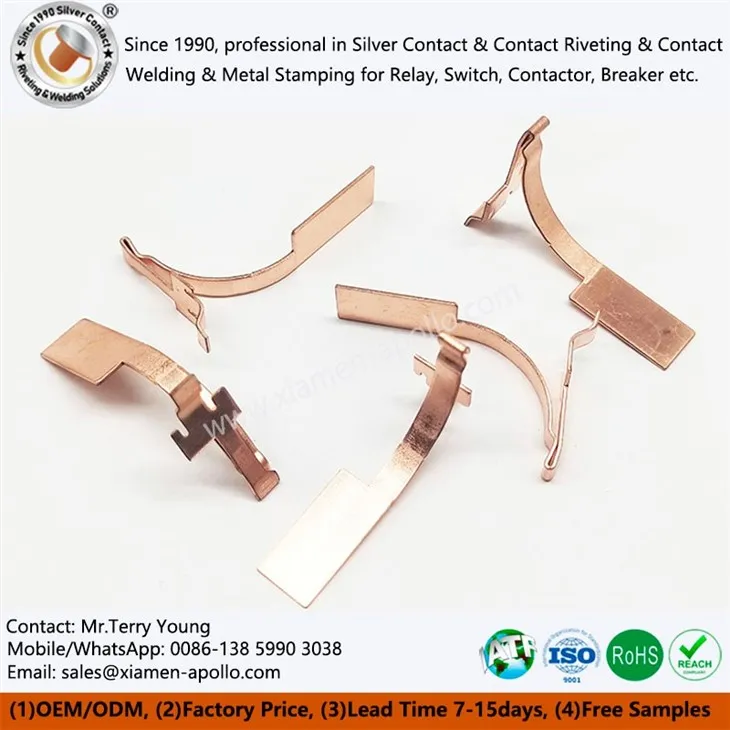 Electrical Contact Copper Metal Stamping Part Electrical Contact Copper Metal Stamping Part
