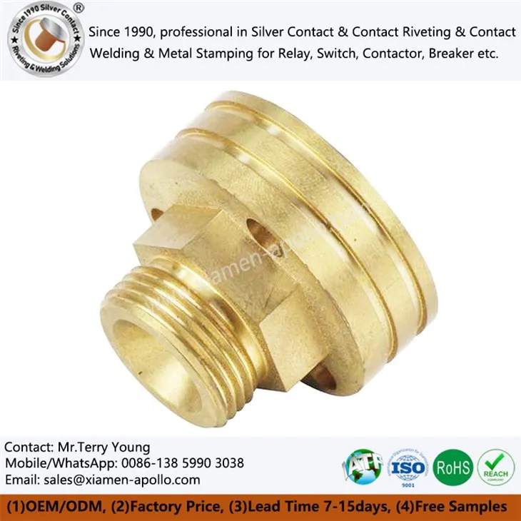 Tikslios žalvario CNC dalys