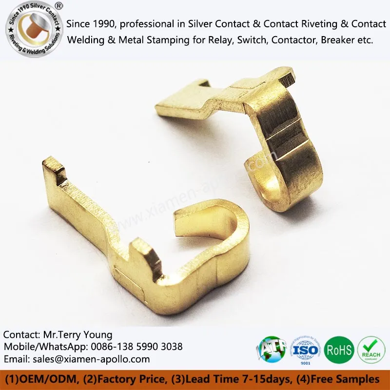 Electrical Contact Stamping Brass Parts Custom Electrical Contact Stamping Brass Parts Custom
