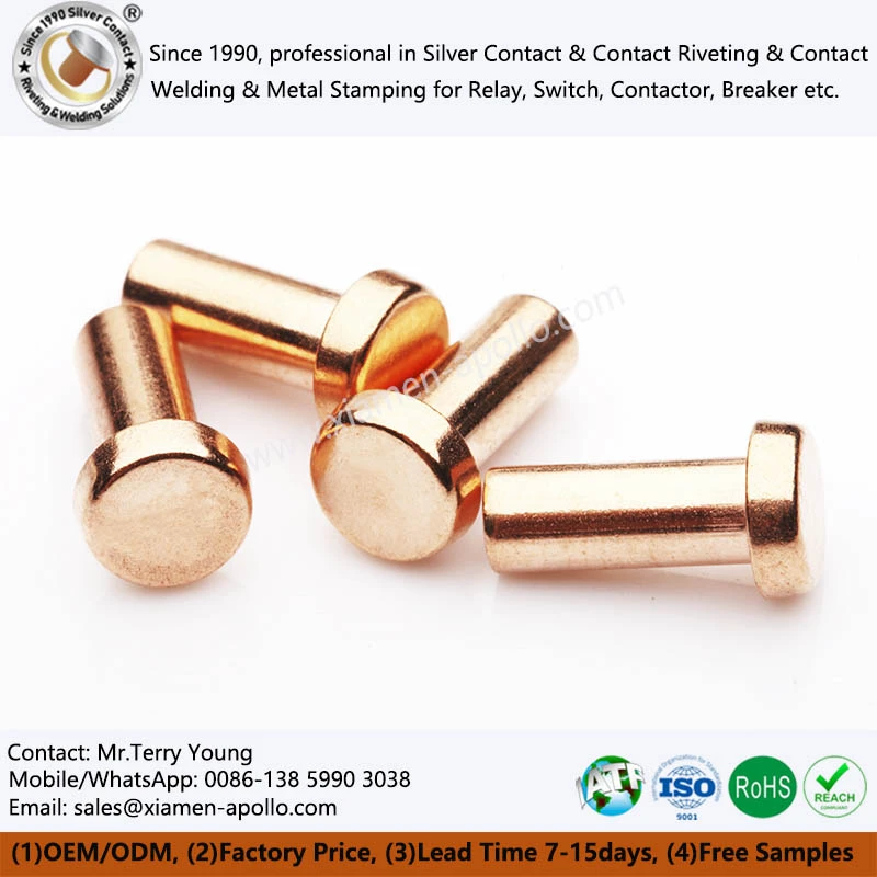 Electrical Copper Rivets Electrical Copper Rivets