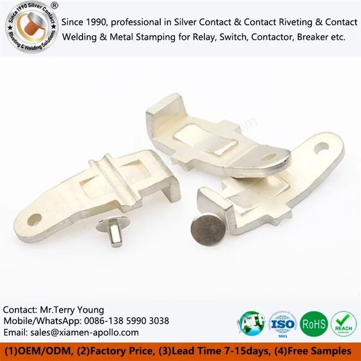 Riveting Components For Silver Contacts