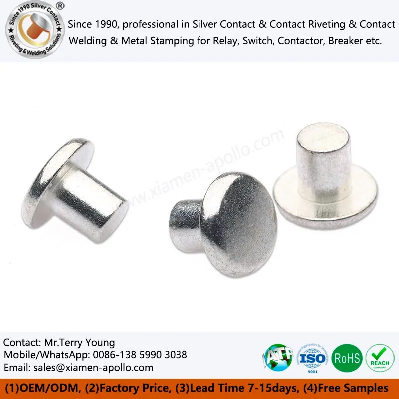 Sidabro lydinių kontaktas