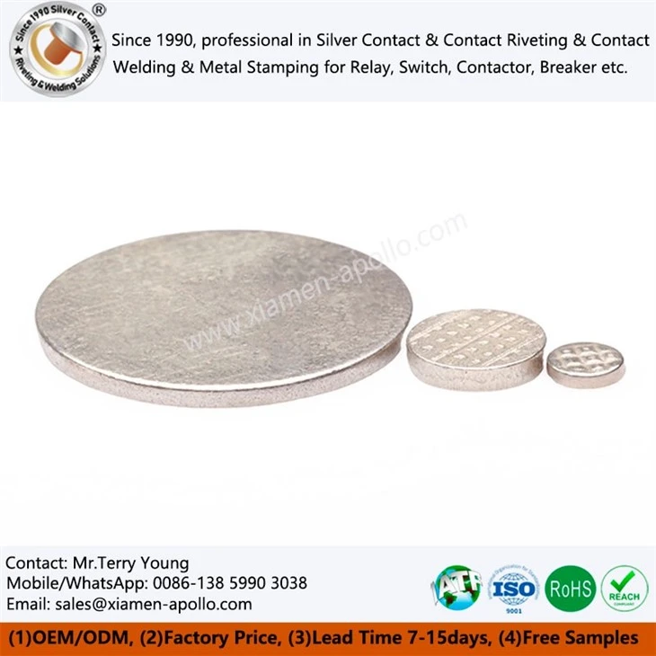 Silver Alloy Electric Contact Brazed Silver Alloy Electric Contact Brazed