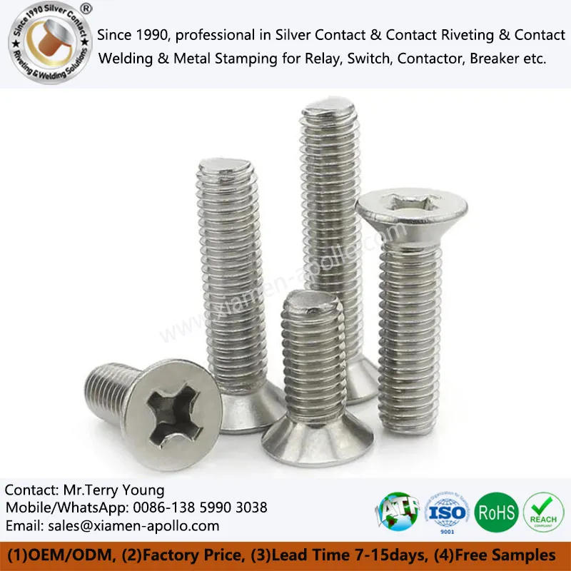 Nerūdijančio plieno lakštinio metalo varžtai