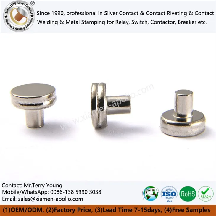 Volframo kontaktinės kniedės